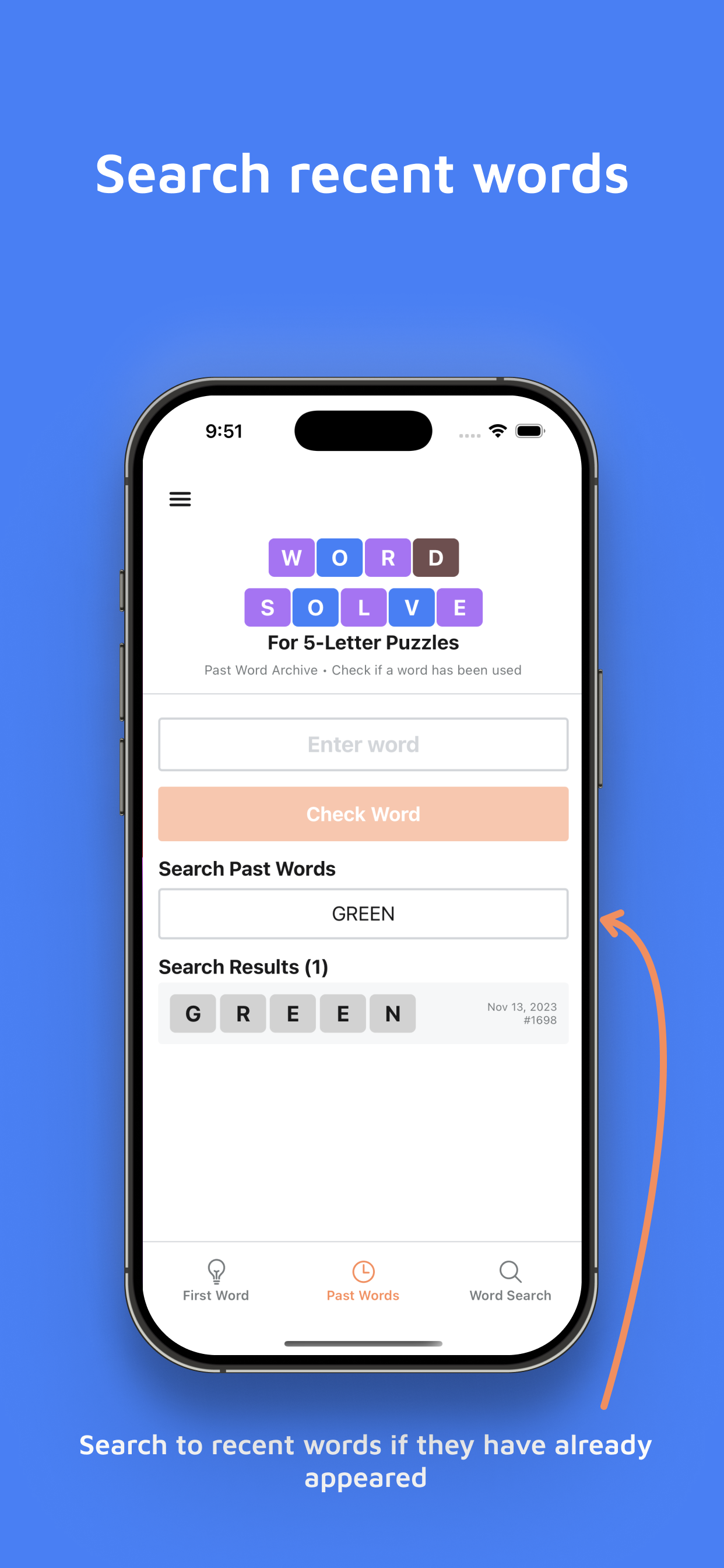 Past Word 2 Screenshot