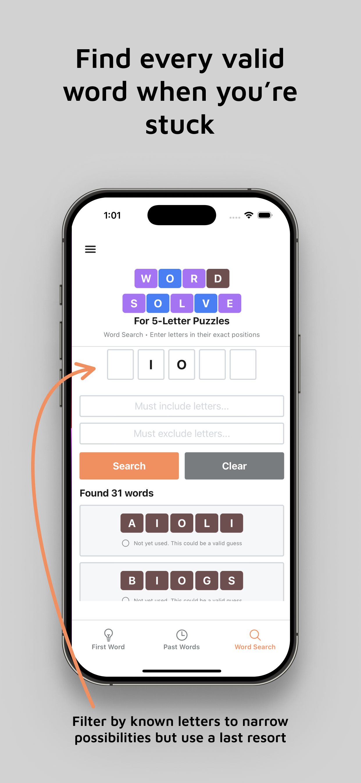 Past Word 4 Screenshot
